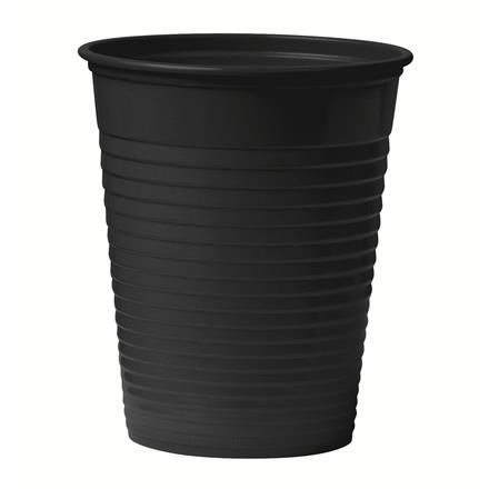 Mundspülbecher, PP, 180ml, Schwarz