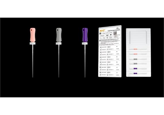 NIC C-File Hand Use, steril 21 mm ISO 015 white