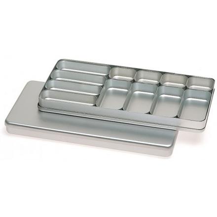 NICHROMINOX Alu-Tray 12 Einteilungen 22x10.5x2cm