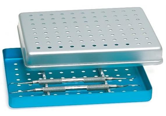 NICHROMINOX Unterteil Alu blau 14x18cm perf.