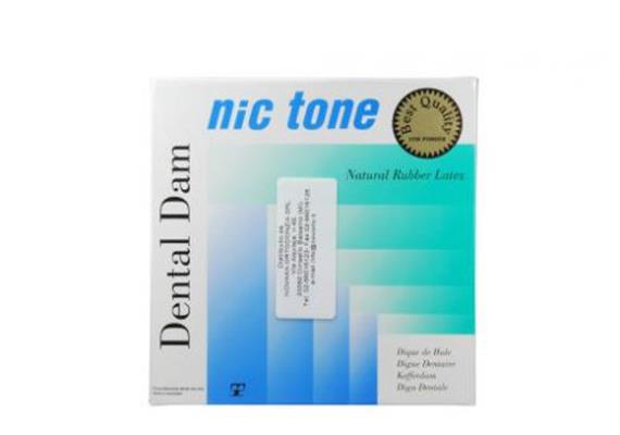 NicTone Dental Kofferdam 6x6 medium blau
