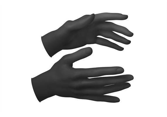 Nitril Handschuhe puderfrei, black diamond, S