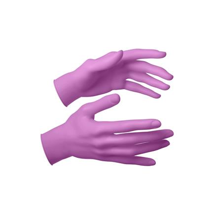 Nitril Handschuhe puderfrei, pink horizon, M