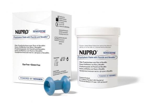 Nupro Sensodyne Fluorid Reinigung Topf Orange