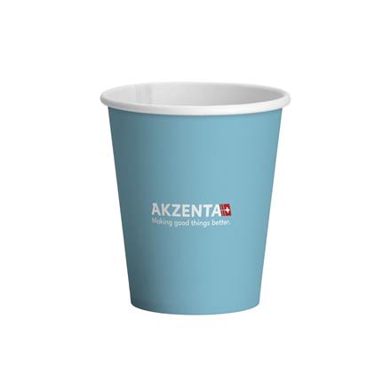 Pappbecher 200 ml , laguna blue