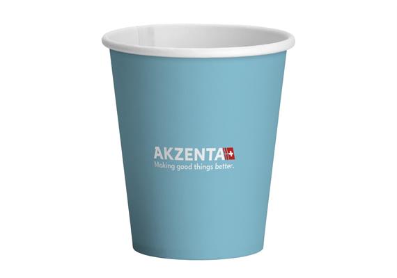 Pappbecher 200 ml , laguna blue
