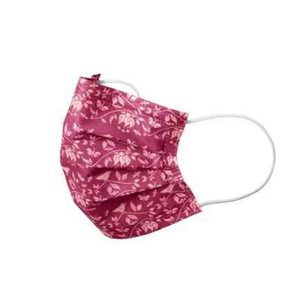 PARADISE - Mundschutz 3-lg, Typ IIR latexfrei, mit Elastikbänder, fuchsia