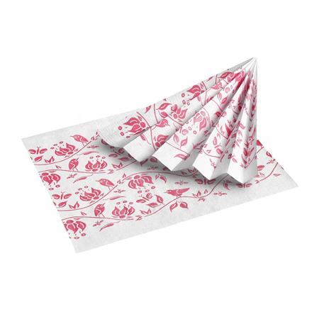PARADISE Serviette 33x37 cm, fuchsia Tissue/PE, ungefaltet