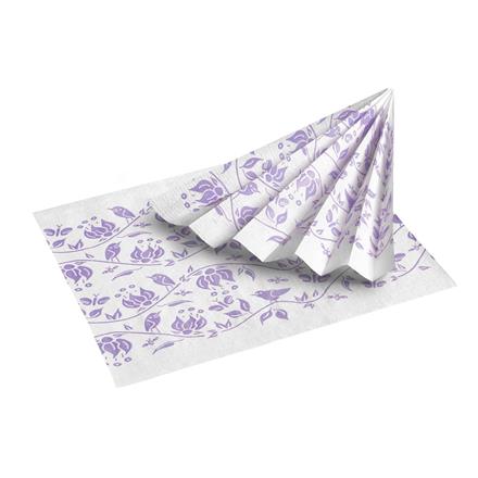 PARADISE Serviette 33x37 cm, lila Tissue/PE, ungefaltet