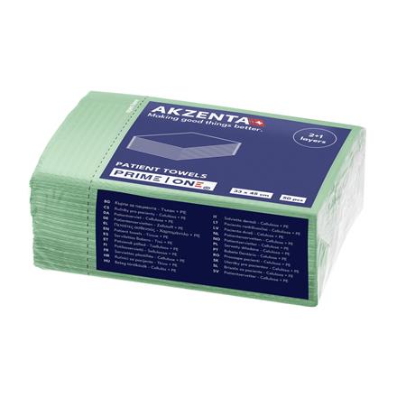 Patientenservietten Tissue/PE 3lg 33x45cm, emerald green