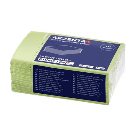 Patientenservietten Tissue/PE 3lg 33x45cm, fresh green