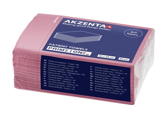 Patientenservietten Tissue/PE 3lg 33x45cm, fuchsia