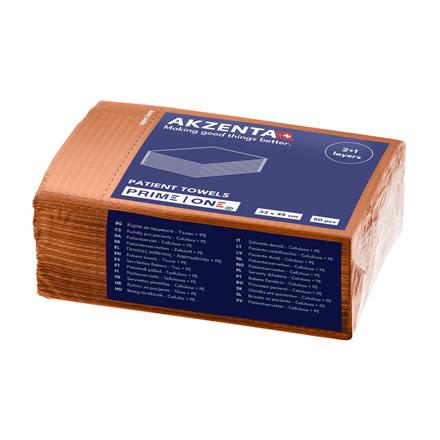 Patientenservietten Tissue/PE 3lg 33x45cm, hot orange