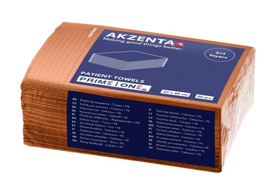 Patientenservietten Tissue/PE 3lg 33x45cm, hot orange