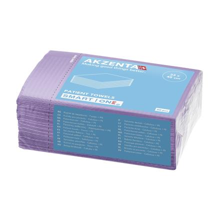 Patientenservietten Tissue/PE 3lg 33x45cm, lilac