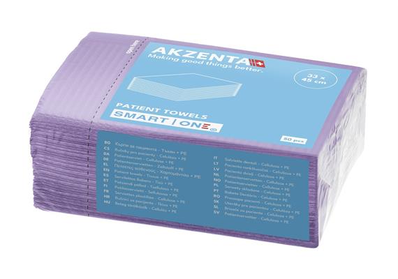 Patientenservietten Tissue/PE 3lg 33x45cm, lilac