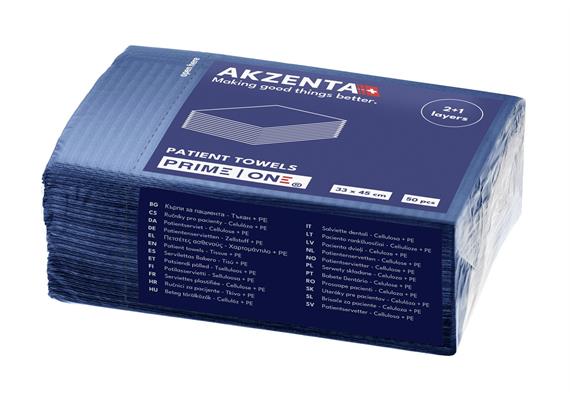 Patientenservietten Tissue/PE 3lg 33x45cm, magic blue