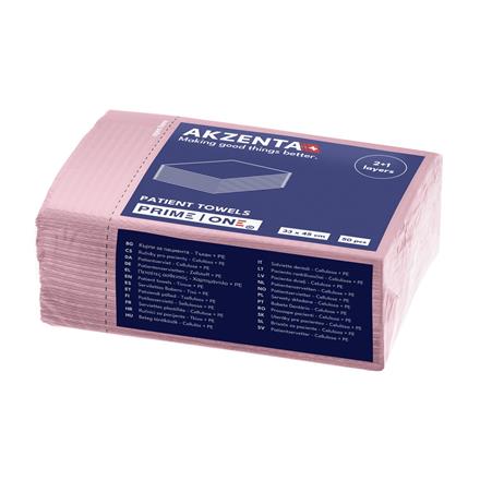 Patientenservietten Tissue/PE 3lg 33x45cm, pink (rosa)