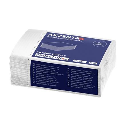 Patientenservietten Tissue/PE 3lg 33x45cm, white
