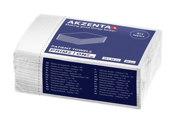 Patientenservietten Tissue/PE 3lg 33x45cm, white