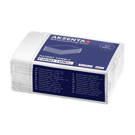 Patientenservietten Tissue/PE 3lg 33x45cm, white