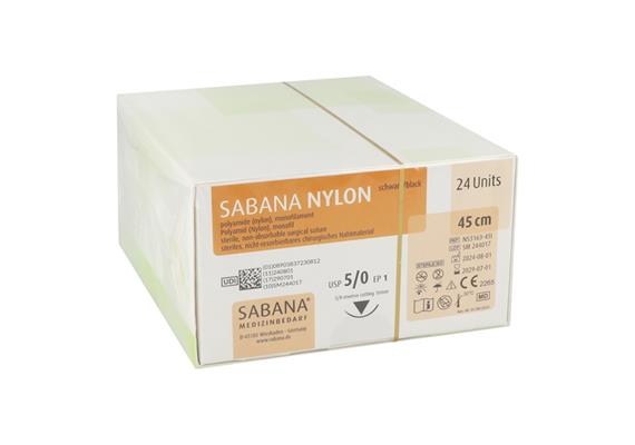Sabana Nylon DS-16 5-0 45 cm schneidend