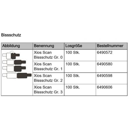 SIRONA XIOS Scan Bissschutz Gr. 2