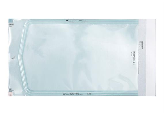 TOP SAFE STERIL - Beutel 190x330 mm mit Indikator, selbstklebend, blau