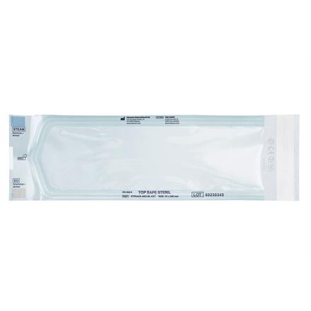 TOP SAFE STERIL - Beutel 75x250 mm mit Indikator, selbstklebend, blau