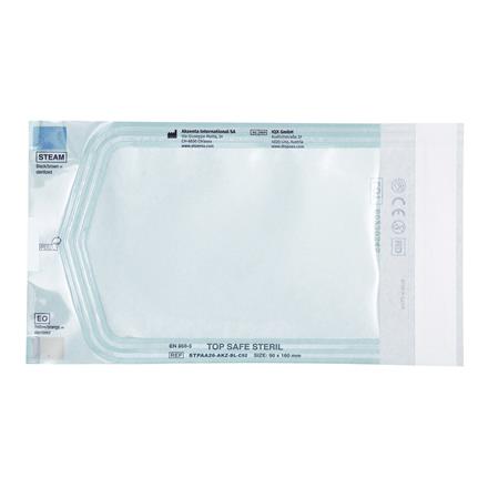 TOP SAFE STERIL - Beutel 90x160 mm mit Indikator, selbstklebend, blau