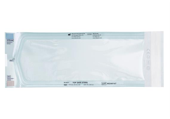 TOP SAFE STERIL - Beutel 90x250 mm mit Indikator, selbstklebend, blau