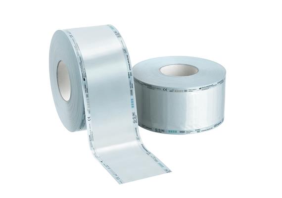 TOP SAFE STERIL - Rollen 100 mm x 200 m, ohne Falte, blau