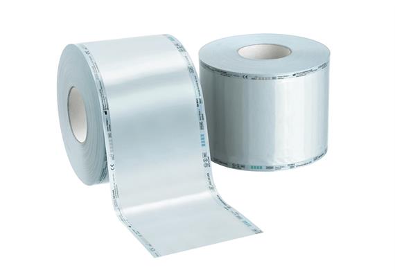TOP SAFE STERIL - Rollen 125 mm x 200 m, ohne Falte, blau