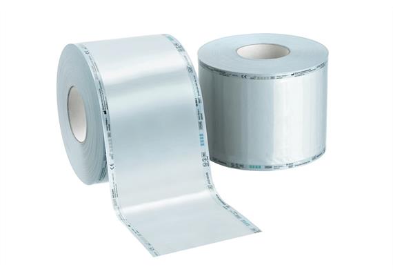 TOP SAFE STERIL - Rollen 125 mm x 200 m, ohne Falte, blau