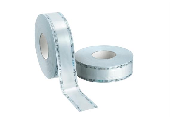 TOP SAFE STERIL - Rollen 55 mm x 200 m, ohne Falte, blau