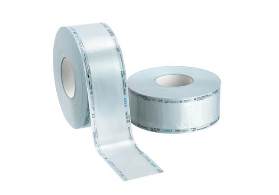 TOP SAFE STERIL - Rollen 75 mm x 200 m, ohne Falte, blau