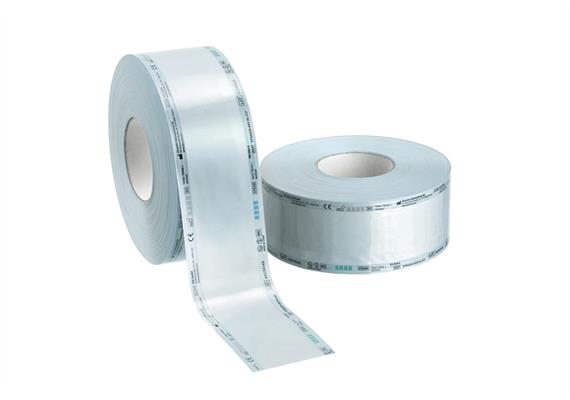 TOP SAFE STERIL - Rollen 75 mm x 200 m, ohne Falte, blau