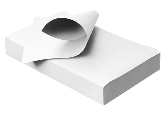 TOP TRAY - Traypapier normal 18x28 cm weiß