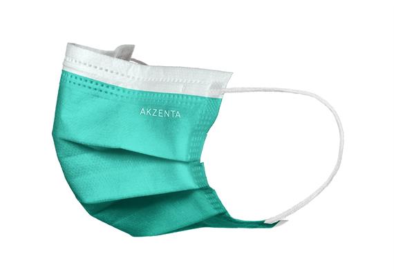 ULTRASAFE - Mundschutz 3-lg, Typ IIR latexfrei, mit Elastikbänder, grün