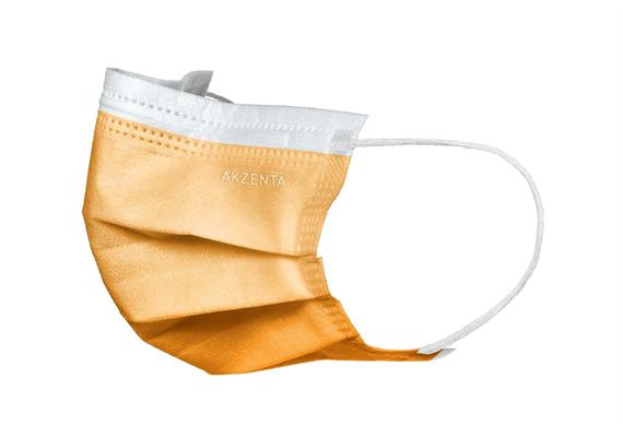 ULTRASAFE - Mundschutz 3-lg, Typ IIR latexfrei, mit Elastikbänder, hot orange