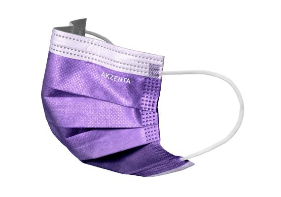ULTRASAFE - Mundschutz 3-lg, Typ IIR latexfrei, mit Elastikbänder, lila