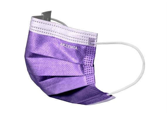 ULTRASAFE - Mundschutz 3-lg, Typ IIR latexfrei, mit Elastikbänder, lila